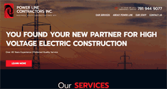 Desktop Screenshot of powerlinecontractors.com